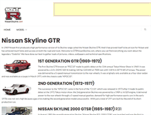 Tablet Screenshot of gtrnissanskyline.com